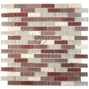 Purple Uniform Brick Purple Crystile Blends Glossy & Frosted Glass 