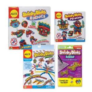  Alex Toys Boys Shrinky Dinks Set of 4 Items Toys & Games