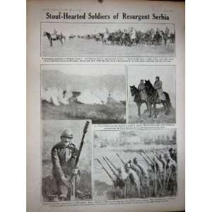  1918 WW1 Serbian Cavalry Soldier Rifle Bombers Vassitch 