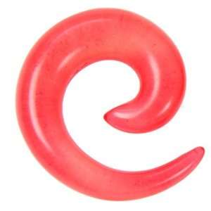  Acrylic Spiral Stretcher Pink 2g   Sold as Pair Jewelry