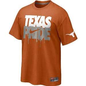  Nike Texas Longhorns 2011 Pride T Shirt   Burnt Orange (X 