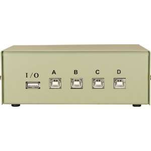  USB Data Switch Box 1A(In) 4B(Out) Switch Box Electronics