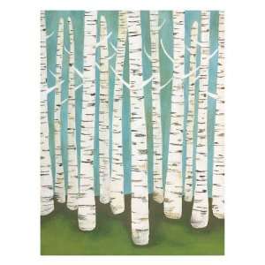   Birches Giclee Poster Print by Lisa Congdon, 40x52