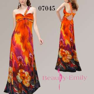   shoulder Long Party Dresses Evening Gown Maxi Fashion Dress 07045 SZ M