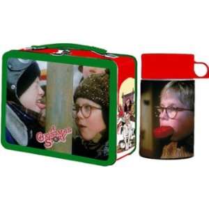 Christmas Story Movie Lunchbox Lunch Box w/ Thermos  