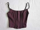 New Guess Collection Purple Crop Bustier Corset Top XS
