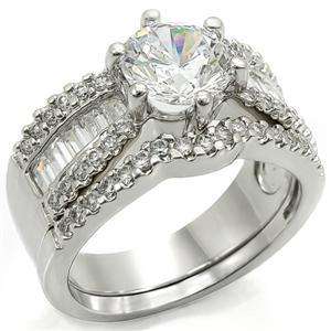 NEW 5.00ct Womens Complex Engagement 2 RINGS SET sz 7  