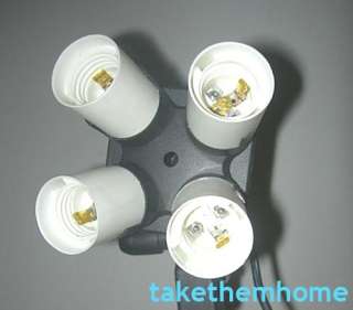 in 1/4 in 1 Studio E27 Lamp Socket Splitter Adapter for Studio 