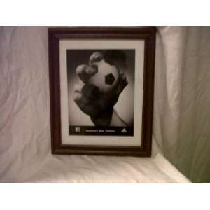  COOL  FRAMED PHOTO OF BALL IN HAND 