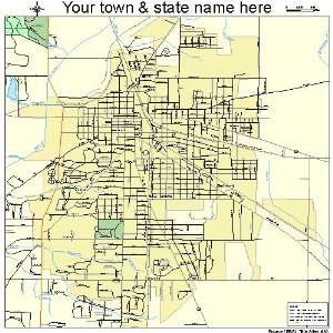  Street & Road Map of New Castle, Indiana IN   Printed 