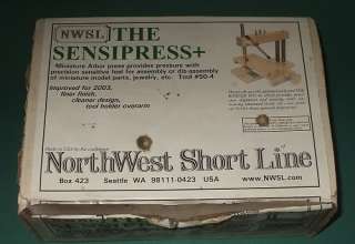 NWSL Northwest Short Line Sensipress Precision Miniature Arbor Press 