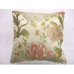 SHABBY CHIC CREAM BEIGE PINK 18 FILLED CUSHION PILLOW