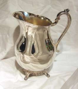   FB Rogers Silver Co 1883 Trademark Silver Plate Water Pitcher  