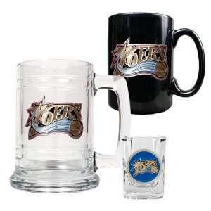   NBA 15oz Tankard, 15oz Ceramic Mug & 2oz Shot Glass Set   Primary Logo