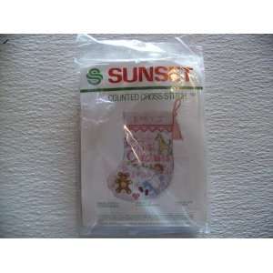  Sunset Counted Cross Stitch Kit Babys First Christmas 
