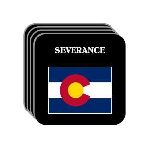  US State Flag   SEVERANCE, Colorado (CO) Set of 4 Mini 