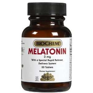  Country Life Biochem Melatonin 3 mg Rapid Release Tabs 