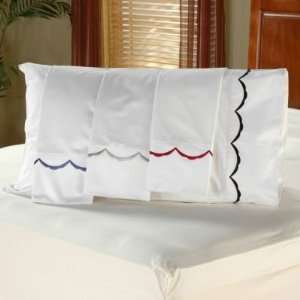  Dream Oaks 300 Thread Count Embroidered Scalloped Sheet 
