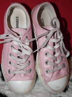Girls Pink Leather ✪ Converse All Star Chuck Taylor ✪ Low Size 