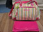 OILILY STRIPE DIAPER BAG & CHANGING PAD MULTI COLOR NWT