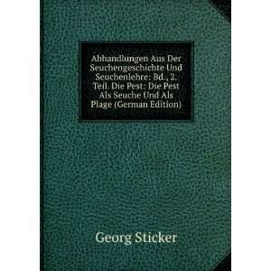   Pest Als Seuche Und Als Plage (German Edition) Georg Sticker Books