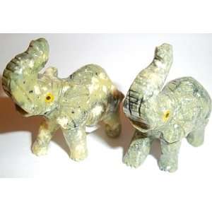  2 Serpentine Elephants Kundalini Healing Crystal Energy 