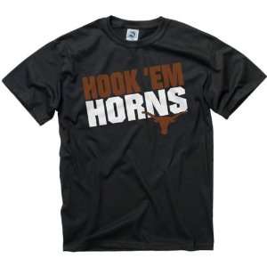Texas Longhorns Black Youth Slogan T Shirt  Sports 