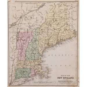  Warren Map of New England (1878)