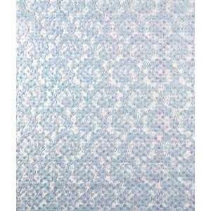  Light Blue Sequin Lace Fabric Arts, Crafts & Sewing