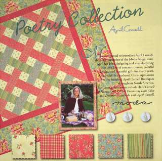 POETRY COLLECTION Quilt Pattern APRIL CORNELL  