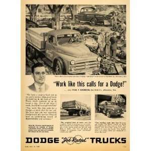   Ad Dodge Job Rated Trucks Best Block Milwaukee WI   Original Print Ad
