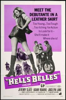Hells Belles 1969 Orig US Movie Poster VF Near Mint  