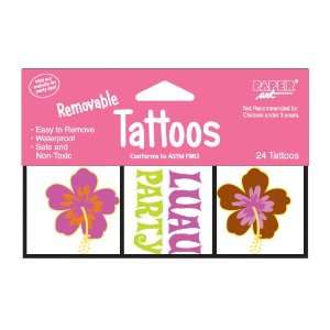  Aloha Birthday Tattoos (24) (24 per package) Toys & Games