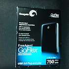 Brand New Sealed Seagate FreeAgent GoFlex 750 GB,Exter