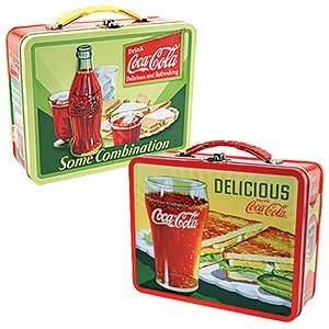  Coke Embossed Lunch Totes Set of 2