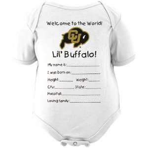 NCAA Colorado Buffaloes Newborn Welcome to the World Creeper   White