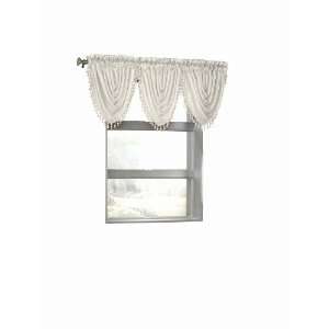  Style Selections 26L Pearl Faux Silk Waterfall Valance 