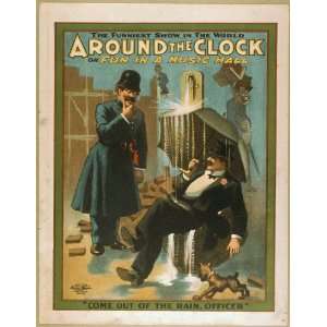 com Poster Around the clock, or Fun in a music hall the funniest show 