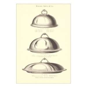  Silver Serving Dishes Premium Giclee Poster Print, 18x24 
