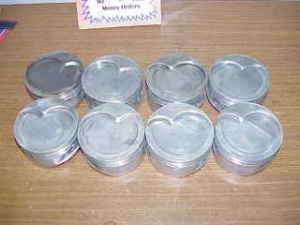 CP Gas Ported Pistons 4.120 1.130 SB2.2 Chevy Mahle  