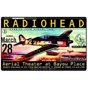  Radiohead Spiritualized Houston 1998 Concert Poster