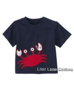 Gymboree Crab Shack U Pik Shirt Shorts NWT 3 6 12 18 24  