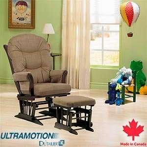  Ultramotion by Dutailier Terra Glider & Ottoman Set 