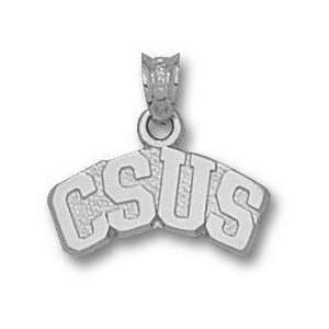   Solid Sterling Silver Arched CSUS Pendant