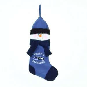  Seattle Seahawks NFL Snowman Holiday Stocking (22 