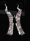 navajo indian earrings wild horse inlay dangles sterlin expedited 