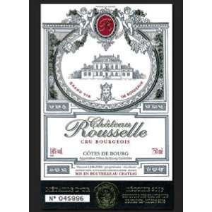   Rousselle Cru Bourgeois Cotes Du Bourg 750ml Grocery & Gourmet Food