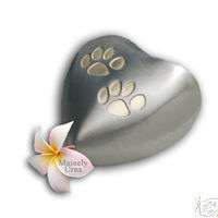Paws Heart Pet Cremation Urn Keepsake   Free Engraving  
