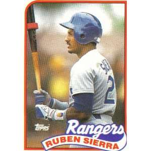  1989 Topps Baseball Ruben Sierra (50) Card Lot , Card #53 