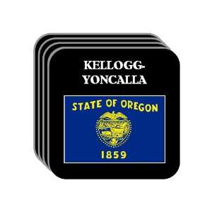 US State Flag   KELLOGG YONCALLA, Oregon (OR) Set of 4 Mini Mousepad 